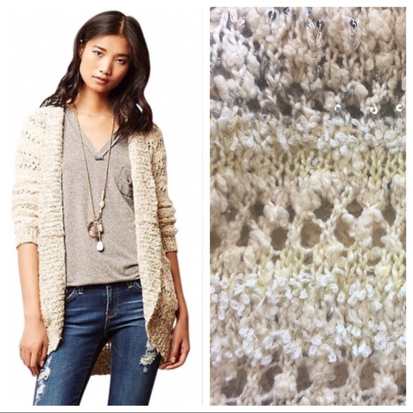 Anthropologie Sweaters - Anthropologie chunky cardigan by Knitted & Knotted